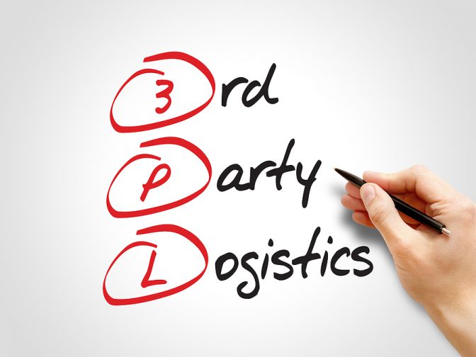 3PL- 3rd Party Logistics acronym business concept
